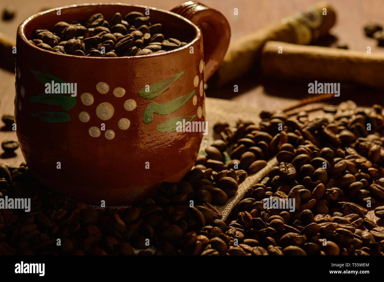 Caffè e sigari da veracruz, Messico, due dei maggiori esportazioni dallo stato Foto Stock