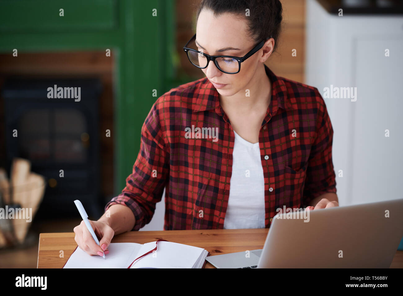 Imparare a casa Foto Stock