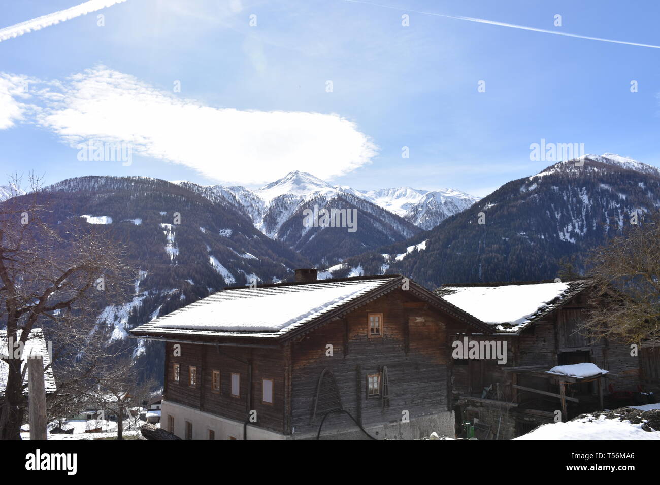 Osttirol, Virgental, Obermauern, Virgen, Kirche, Dorf, tradizione, Wallfahrtskirche, Maria Schnee, Gotik, gotisch, spätgotisch, Spätgotik, Turm, Kircht Foto Stock