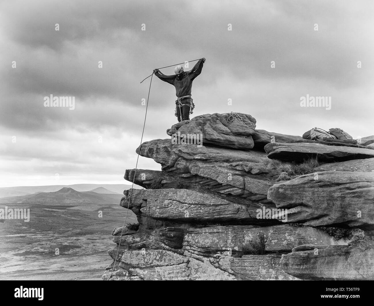 Alla fine della linea per oggi Foto Stock