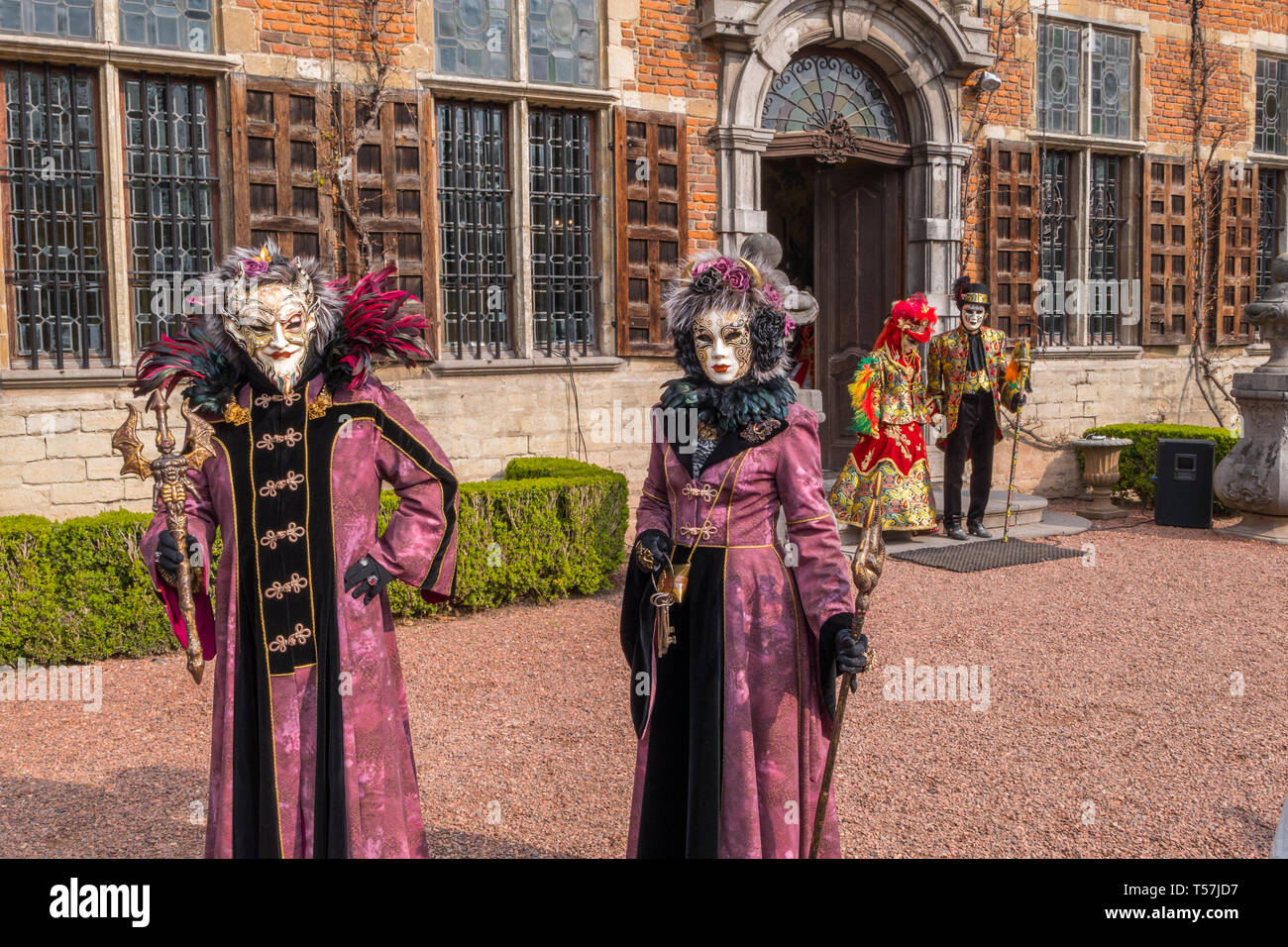 Floralia 2019 evento presso il castello di Grand Bigard Foto Stock