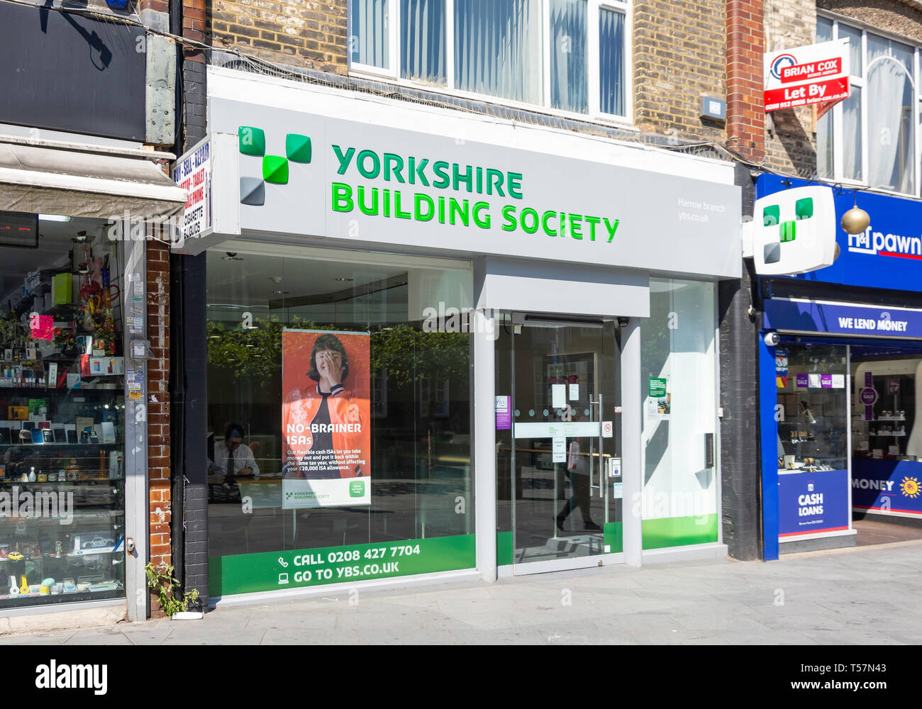 Yorkshire Building Society, St rna Road, Harrow, London Borough di Harrow, Greater London, England, Regno Unito Foto Stock