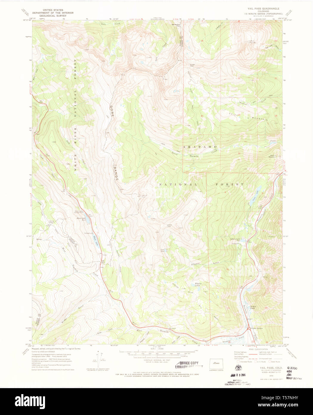 Mappa di vail colorado immagini e fotografie stock ad alta risoluzione ...