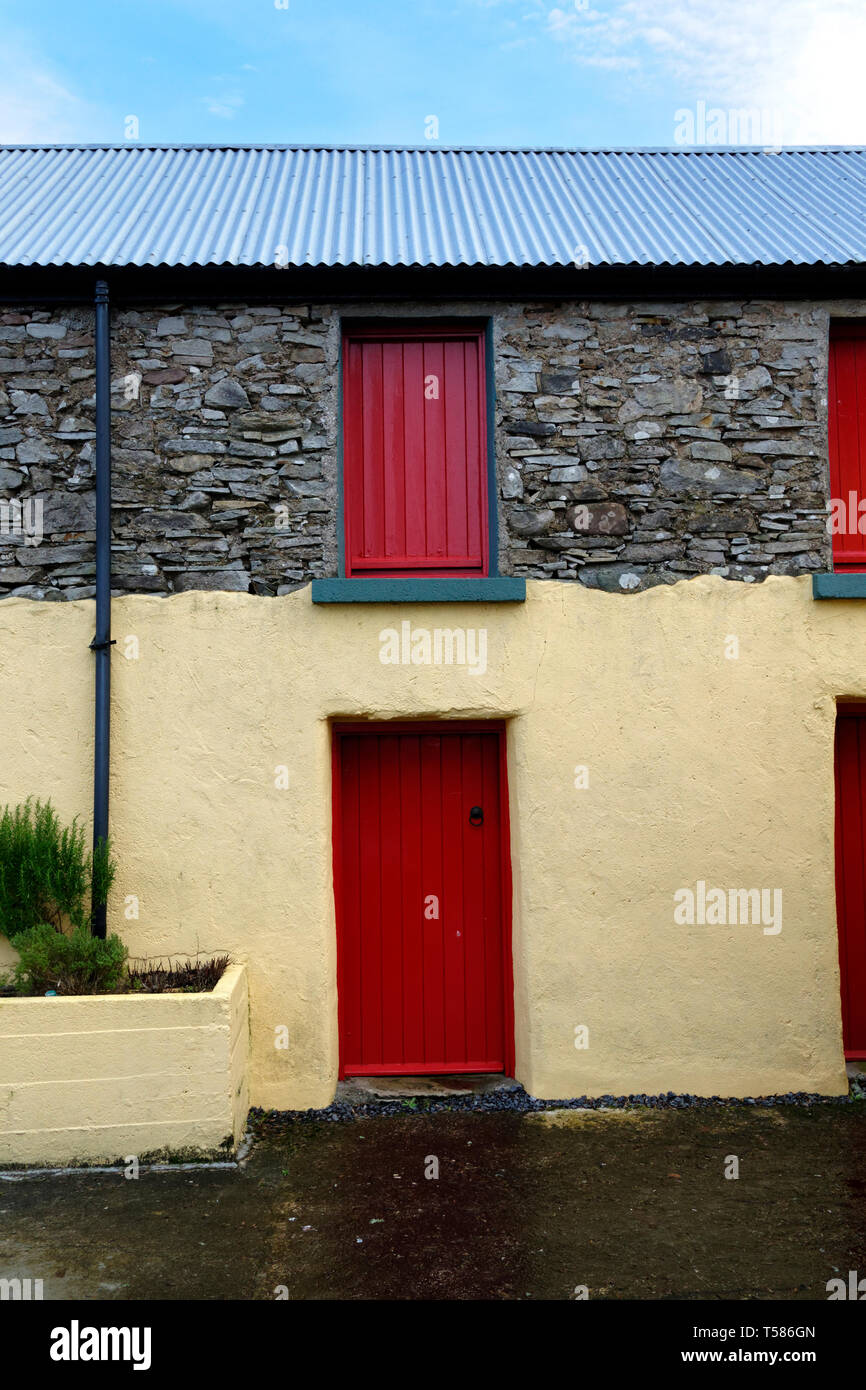 Agriturismo irlandese di architettura, County Mayo, Repubblica di Irlanda. Foto Stock