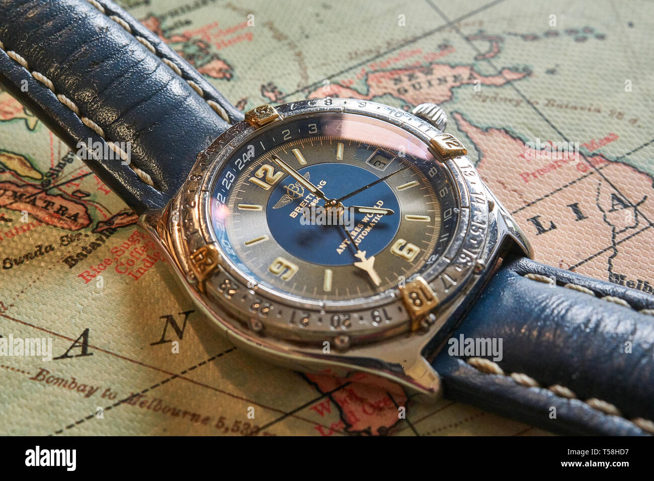 Breitling antares world watch Foto Stock