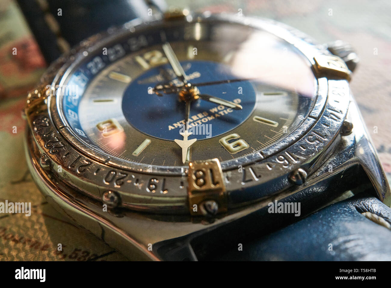 Breitling antares world watch Foto Stock
