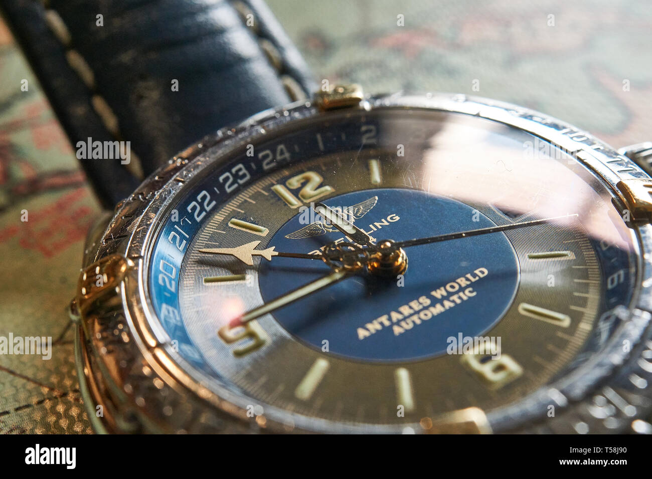 Breitling antares world watch Foto Stock