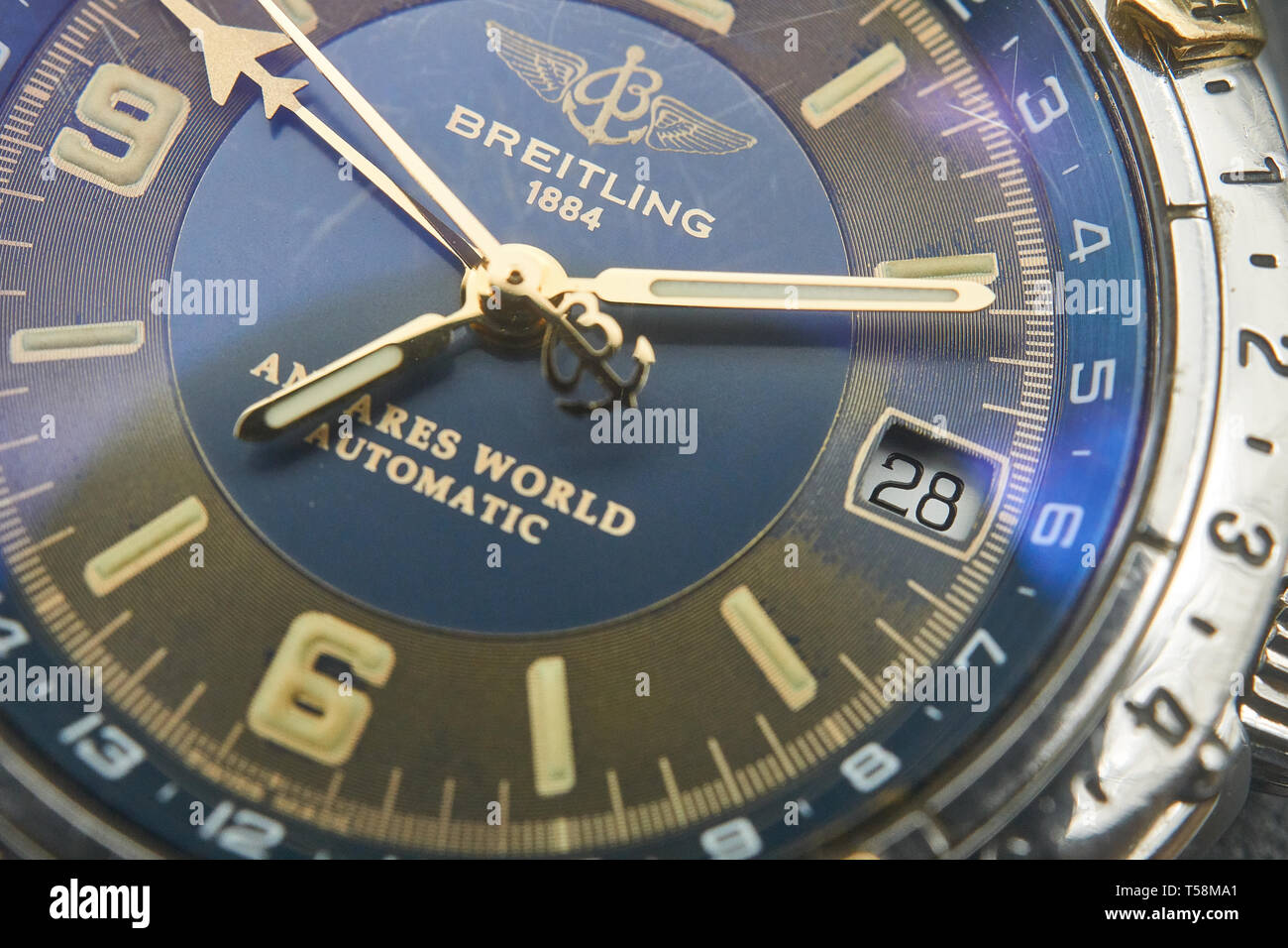 Breitling antares world watch Foto Stock
