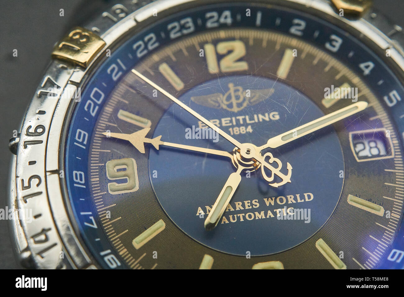 Breitling antares world watch Foto Stock