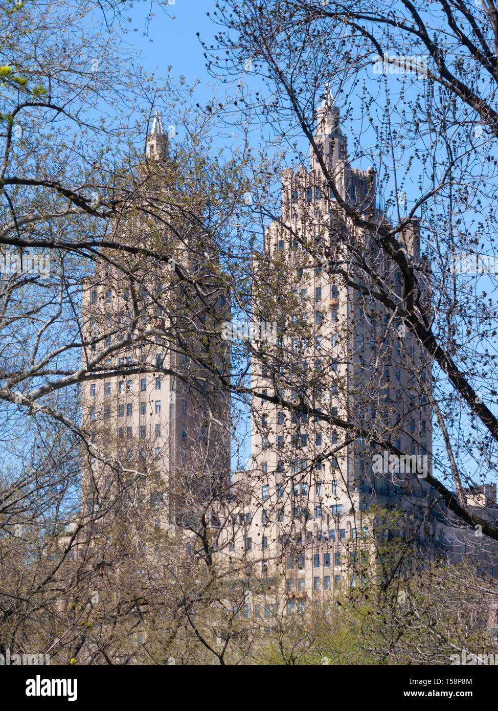L'Eldorado edifici di appartamenti vicino a Central Park, Upper Manhattan, New York City, Stati Uniti d'America Foto Stock