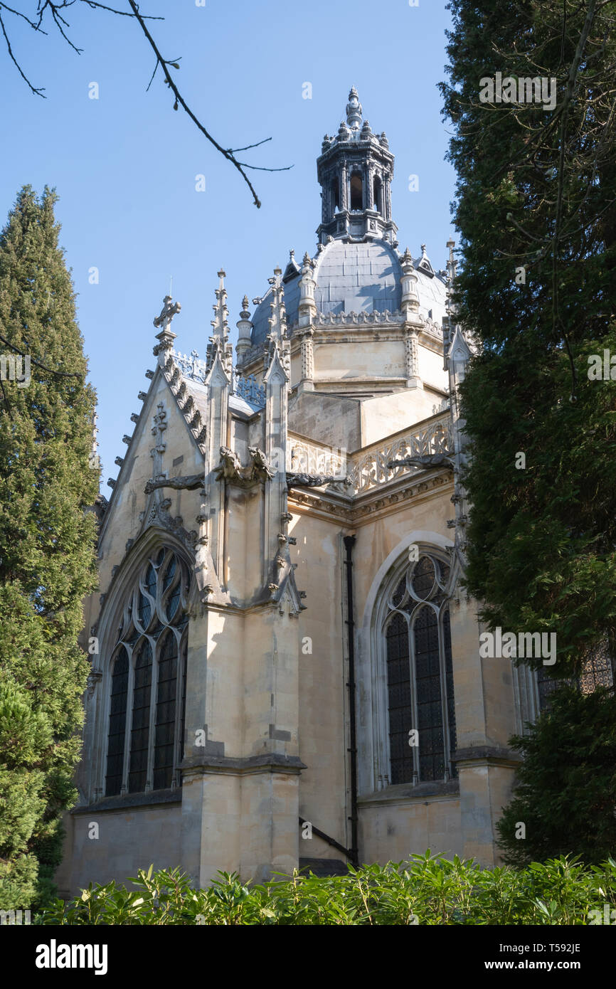 La chiesa di San Michele, un monastero benedettino a Farnborough, Hampshire, Regno Unito Foto Stock