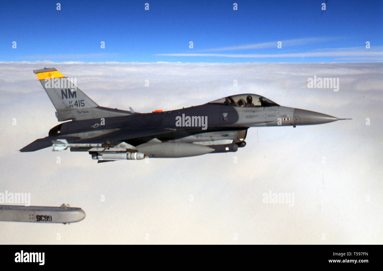Il USAF United States Air Force General Dynamics F-16C Fighting Falcon Foto Stock