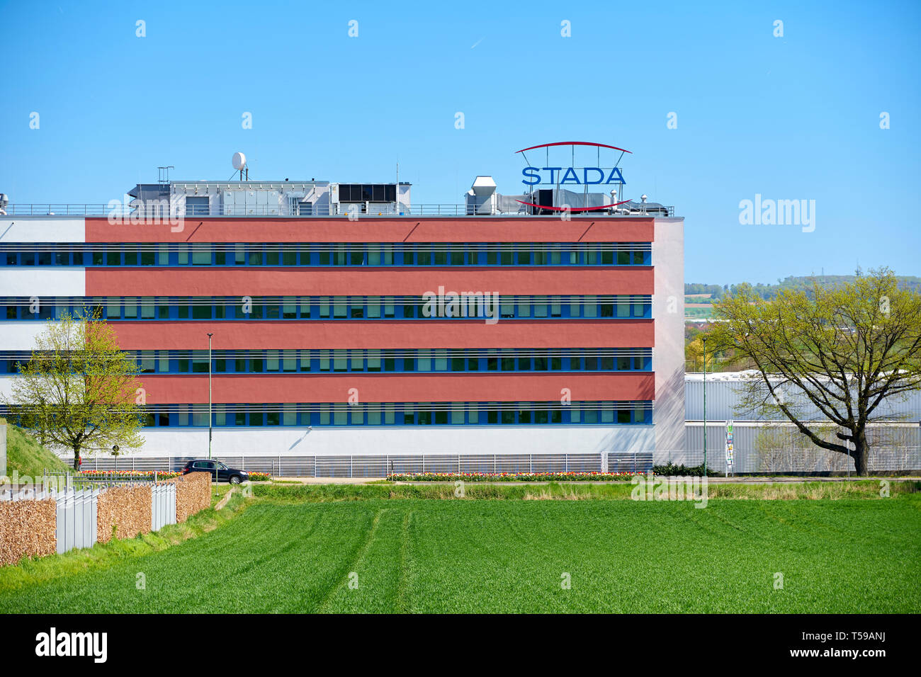 Il produttore di farmaci generici STADA a Bad Vilbel Foto Stock