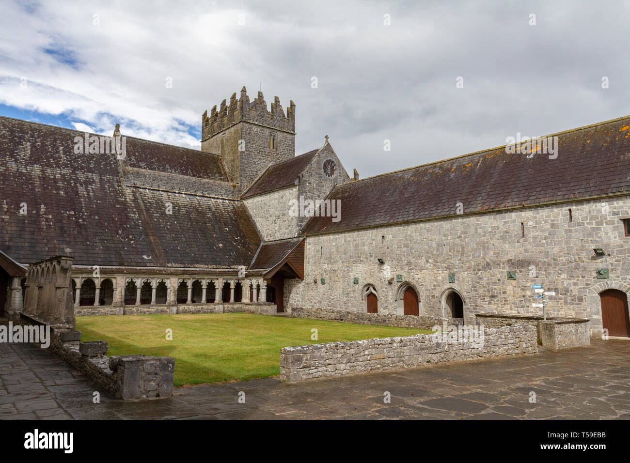 Santa Croce Chiesa Abbaziale di Santa Croce, nella contea di Tipperary, Repubblica di Irlanda. Foto Stock