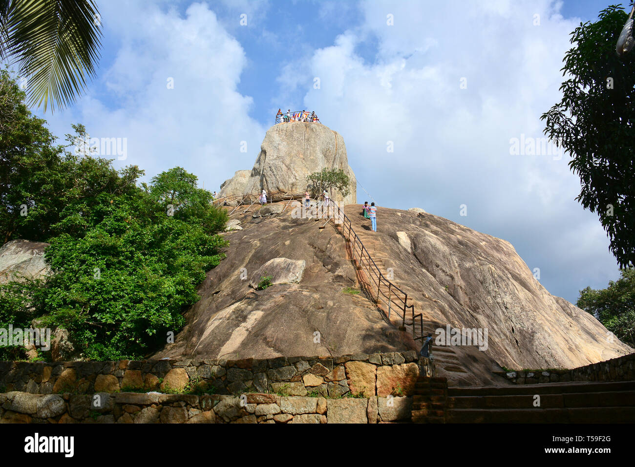 Aradhana Gala, Mihintale, Sri Lanka. Foto Stock