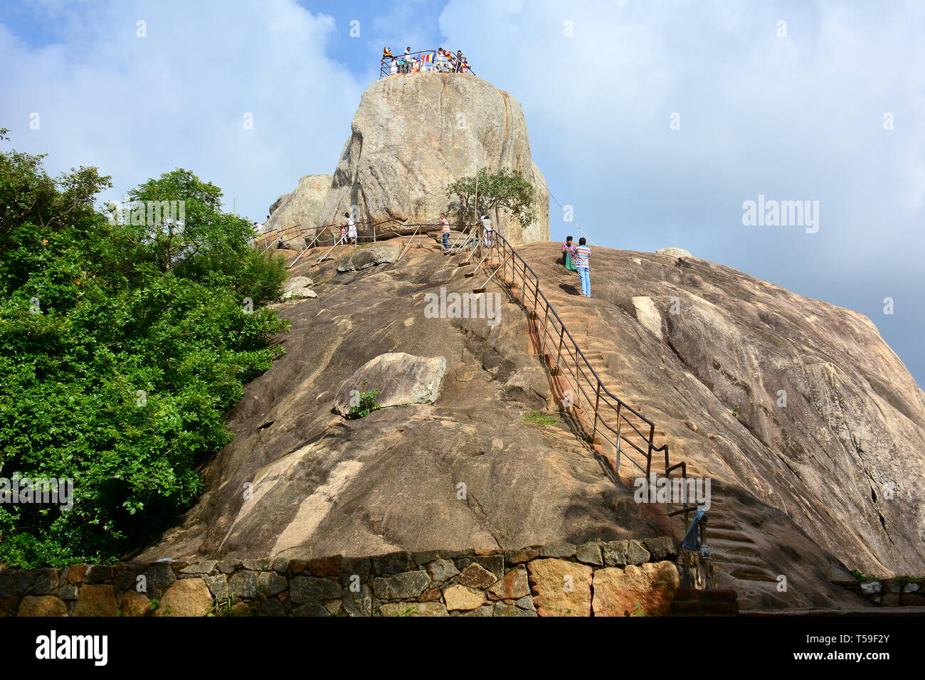 Aradhana Gala, Mihintale, Sri Lanka. Foto Stock