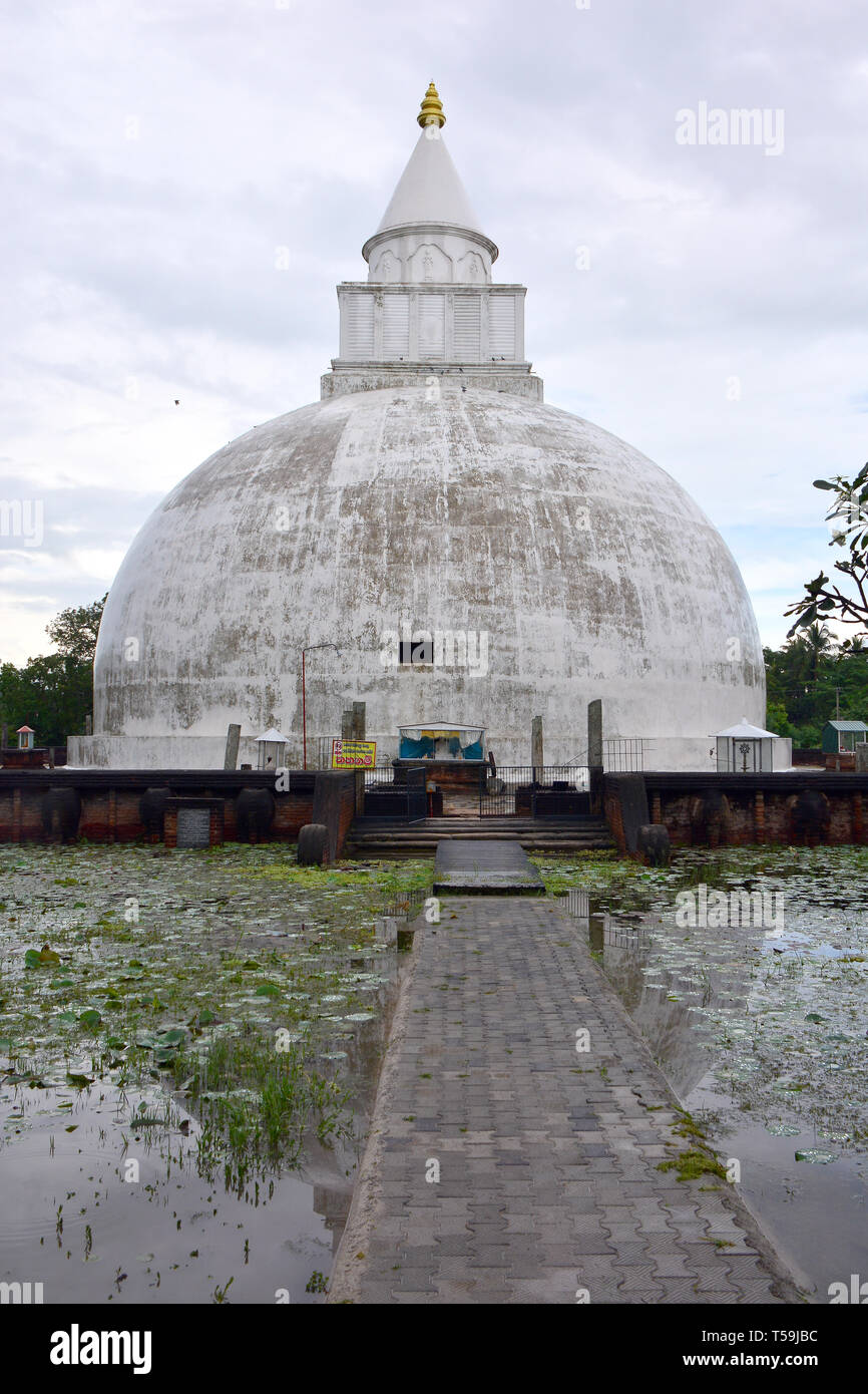 Yatala Wehera Stupa, Tissamaharama, Sri Lanka. Yatala Wehera sztupa, Tissamaharama, Srí Lanka. Foto Stock