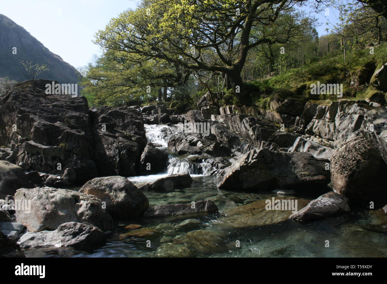 Pot nero Valley, Lake District, Cumbria Foto Stock