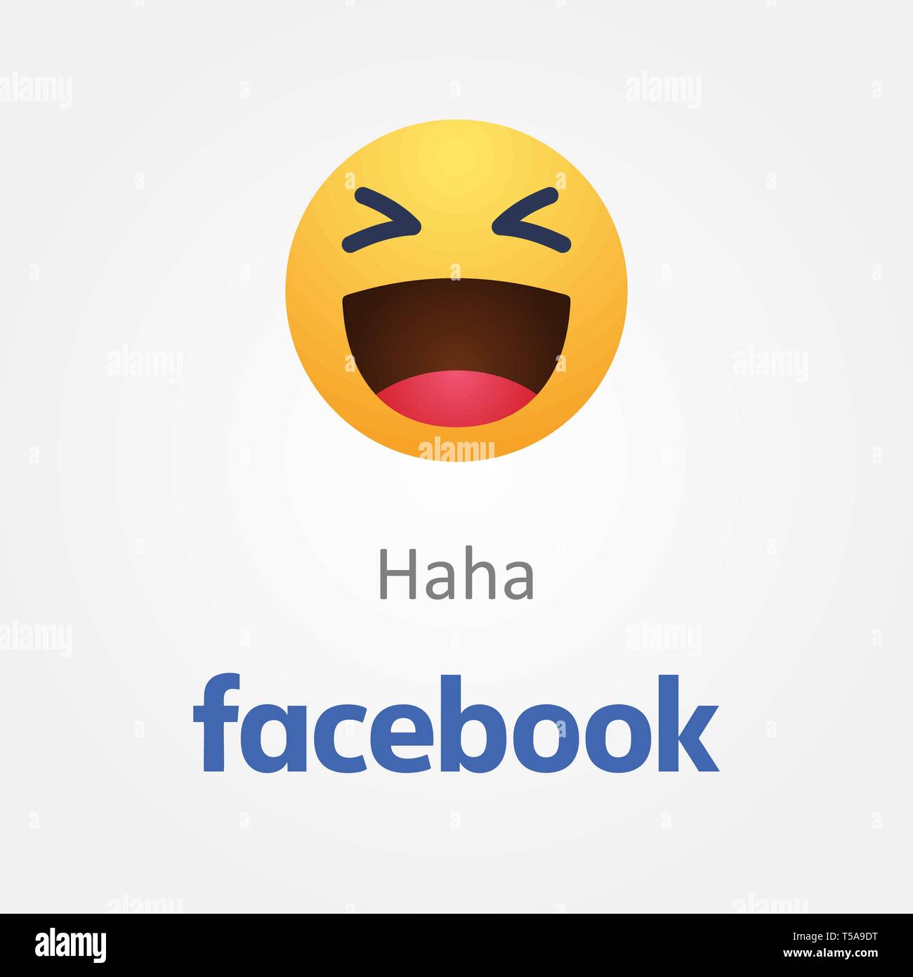 Baku in Azerbaijan - Aprile 14, 2017 nuovo Facebook Like Button gli Emoji Illustrazione Vettoriale