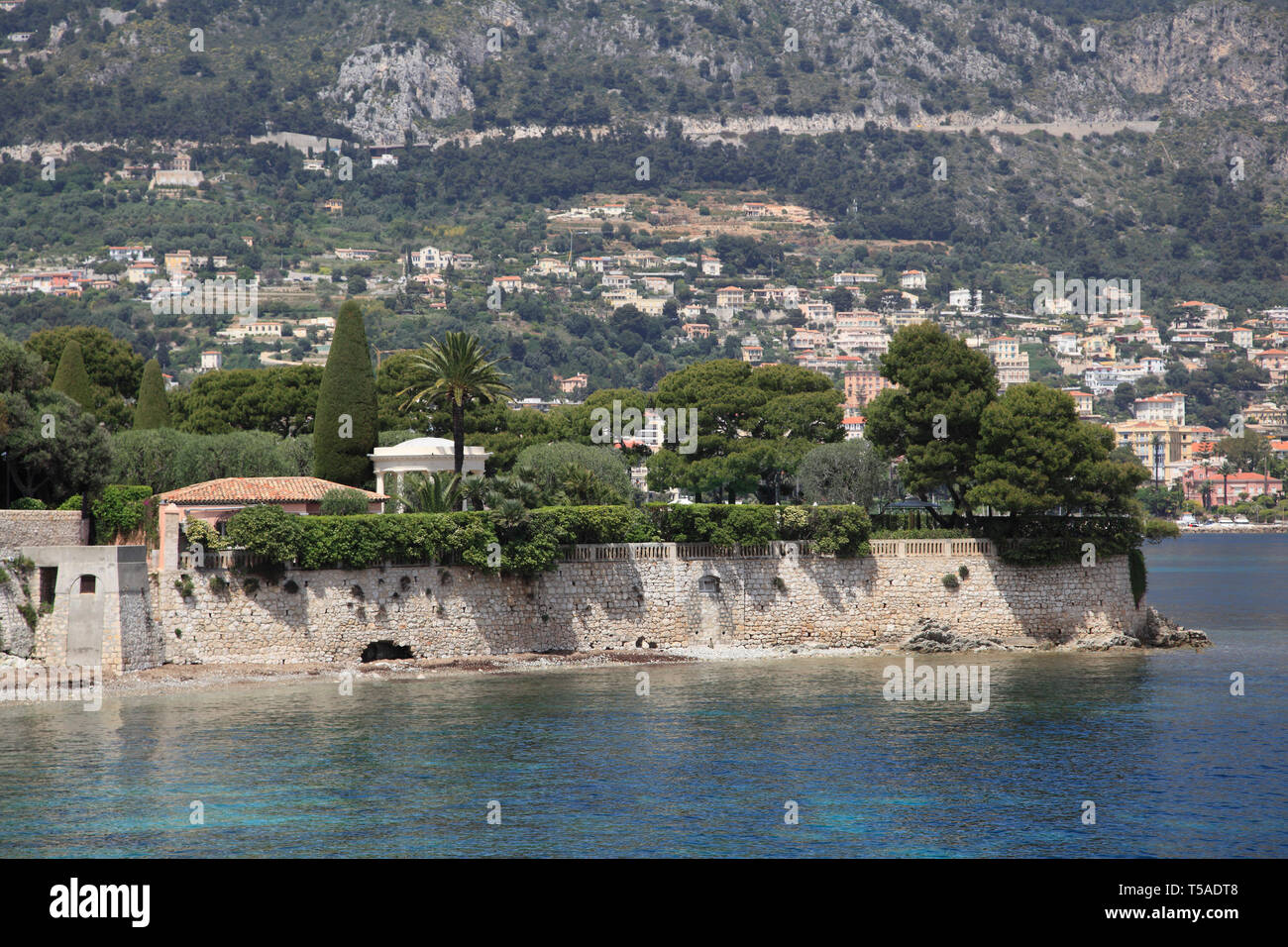 Cap Ferrat Penisola, Cote d'Azur, Riviera Francese, alpi marittime, provenza, Francia, Europa Foto Stock