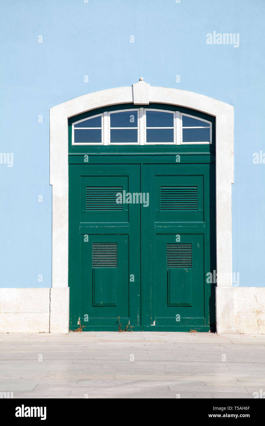 Porta Verde Foto Stock