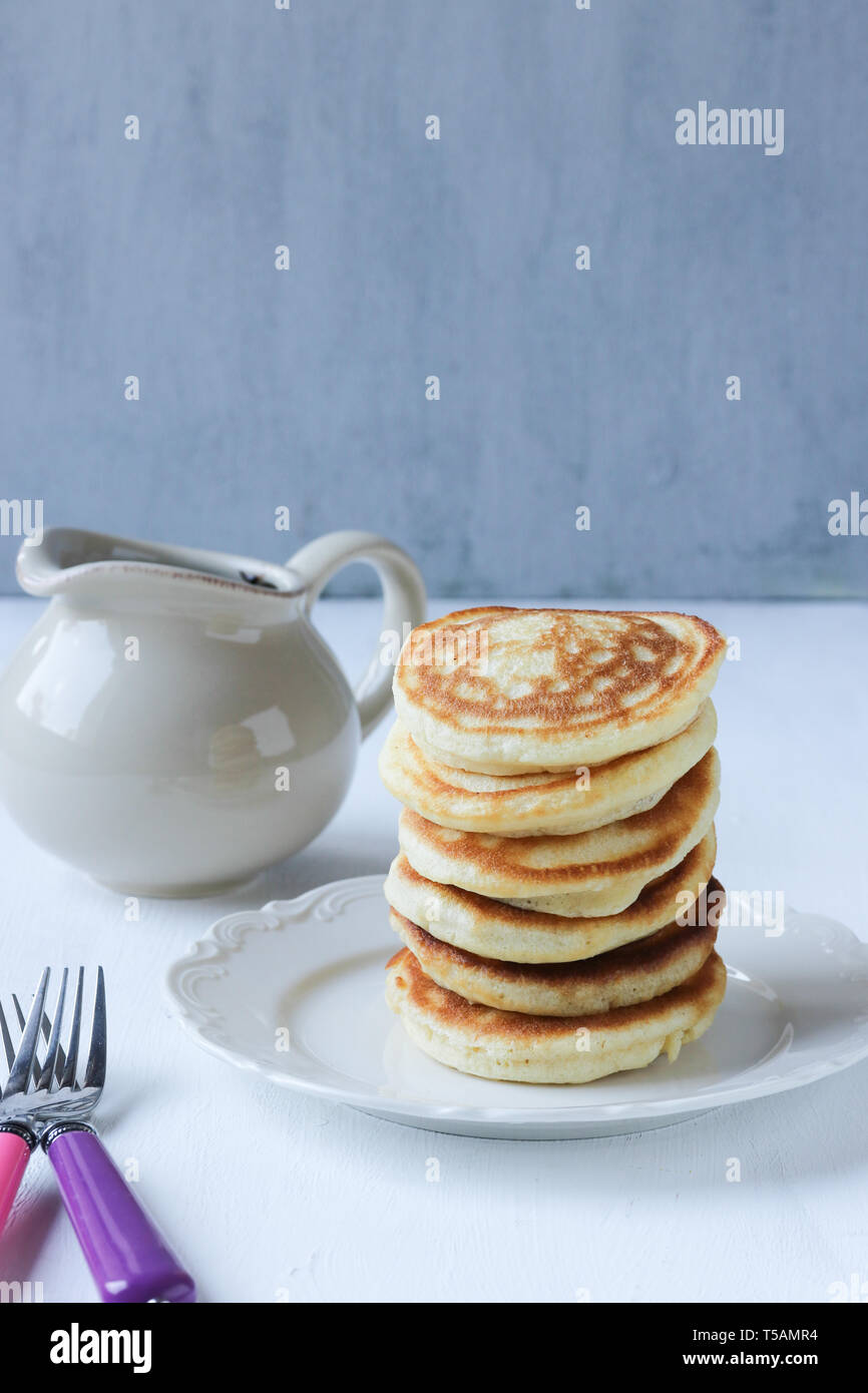 Pila di pancake Foto Stock