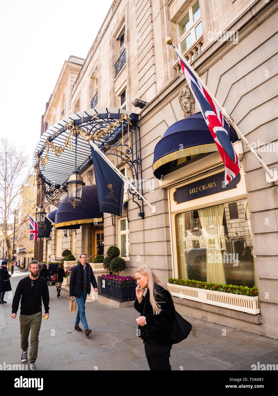 L' Hotel Ritz, Arlington Street, Londra, Inghilterra, Regno Unito, GB. Foto Stock