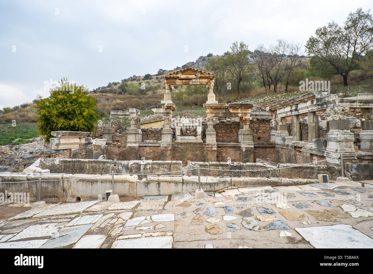 Efeso l'antica città greca a Selcuk, provincia di Izmir in Turchia. Foto Stock