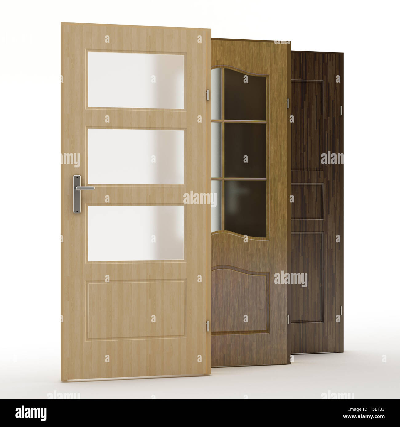 Le porte, 3D illustrazione Foto Stock