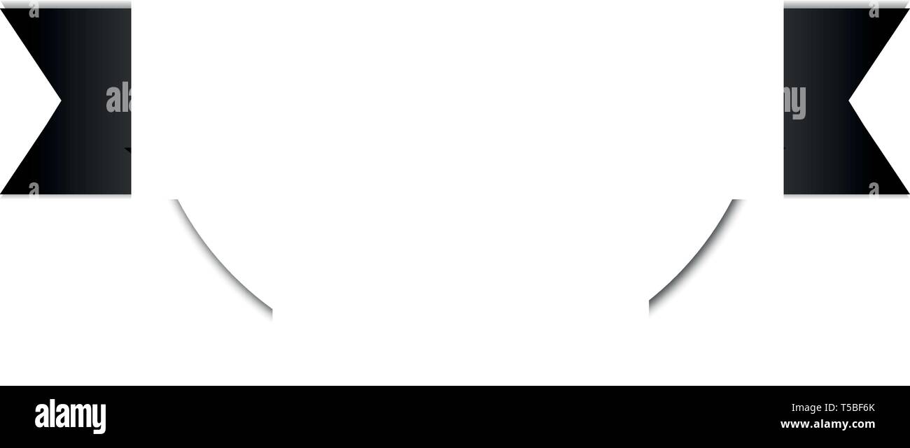 Dieci anni di garanzia 3d oro il badge con nastro rosso Illustrazione Vettoriale