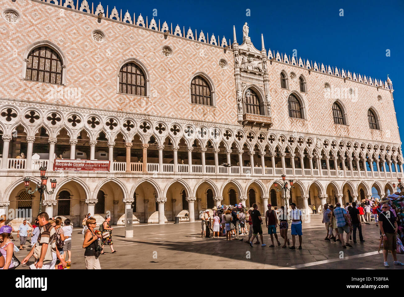 Il Palazzo Ducale e Piazza San Marco, Venezia Foto Stock
