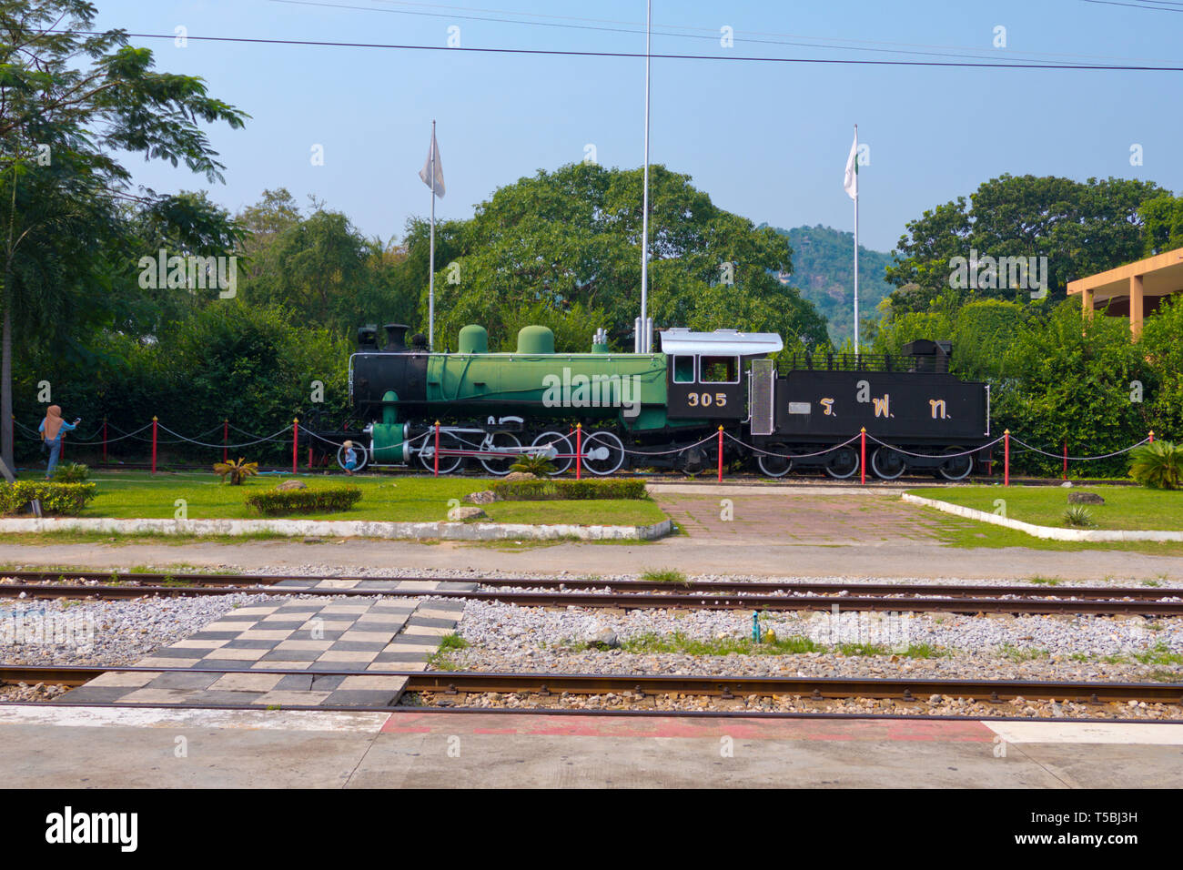 Stazione ferroviaria, Hua Hin, Thailandia Foto Stock