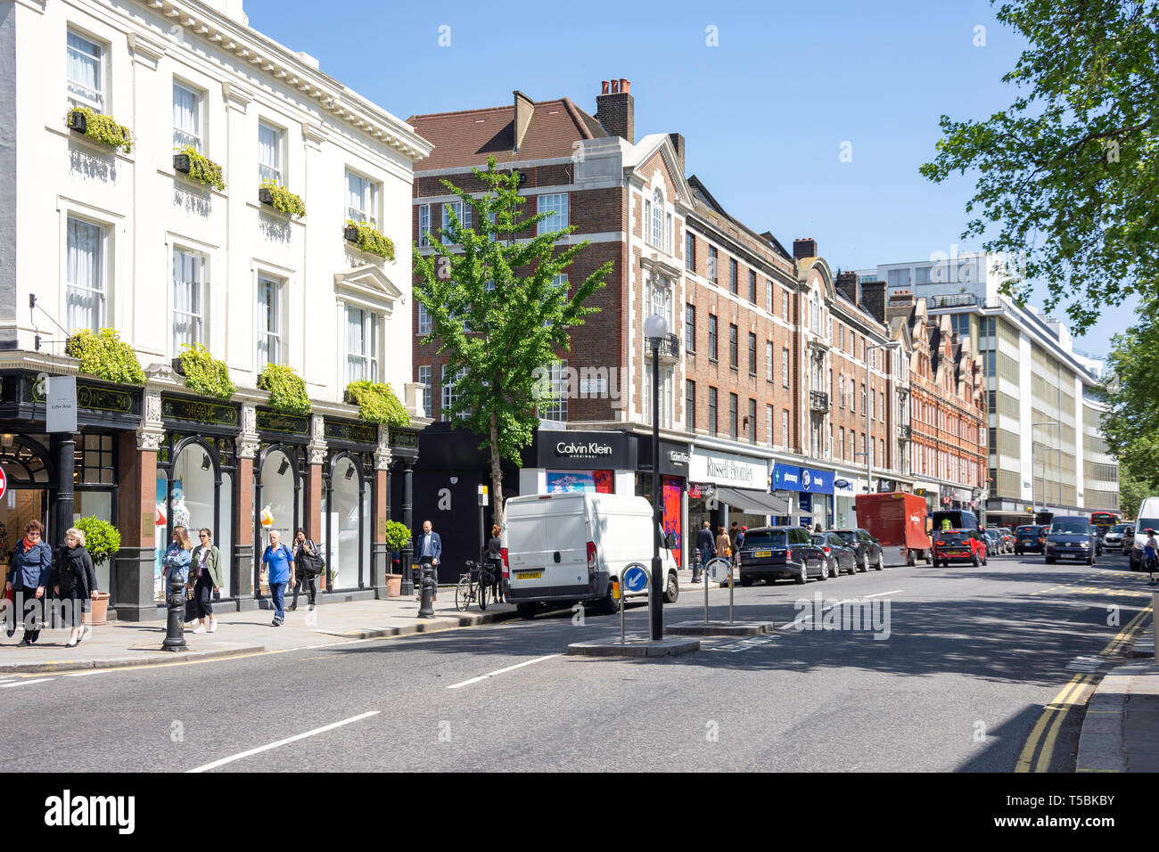 Kings Road, il Chelsea, Royal Borough di Kensington e Chelsea, Greater London, England, Regno Unito Foto Stock