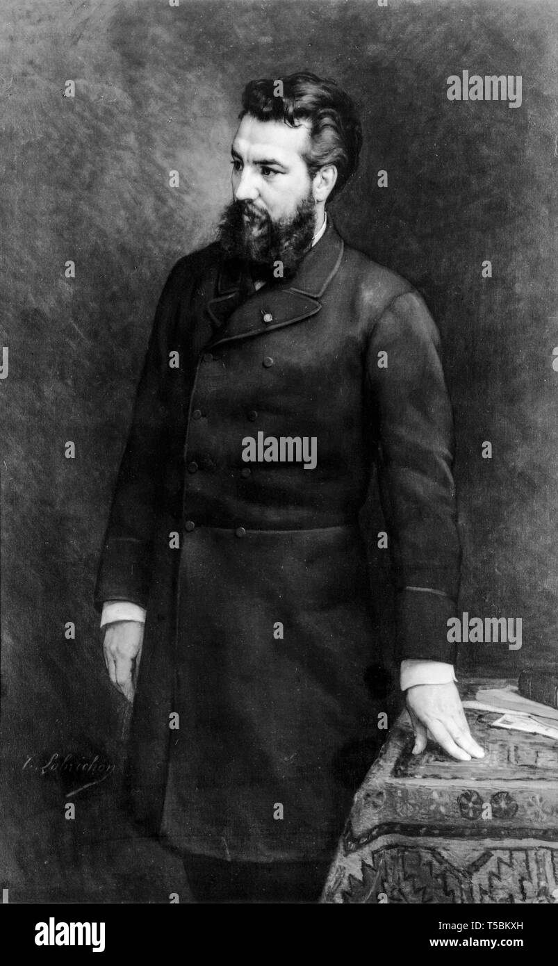 Alexander Graham Bell (1847-1922), ritratto, prima del 1914 Foto Stock