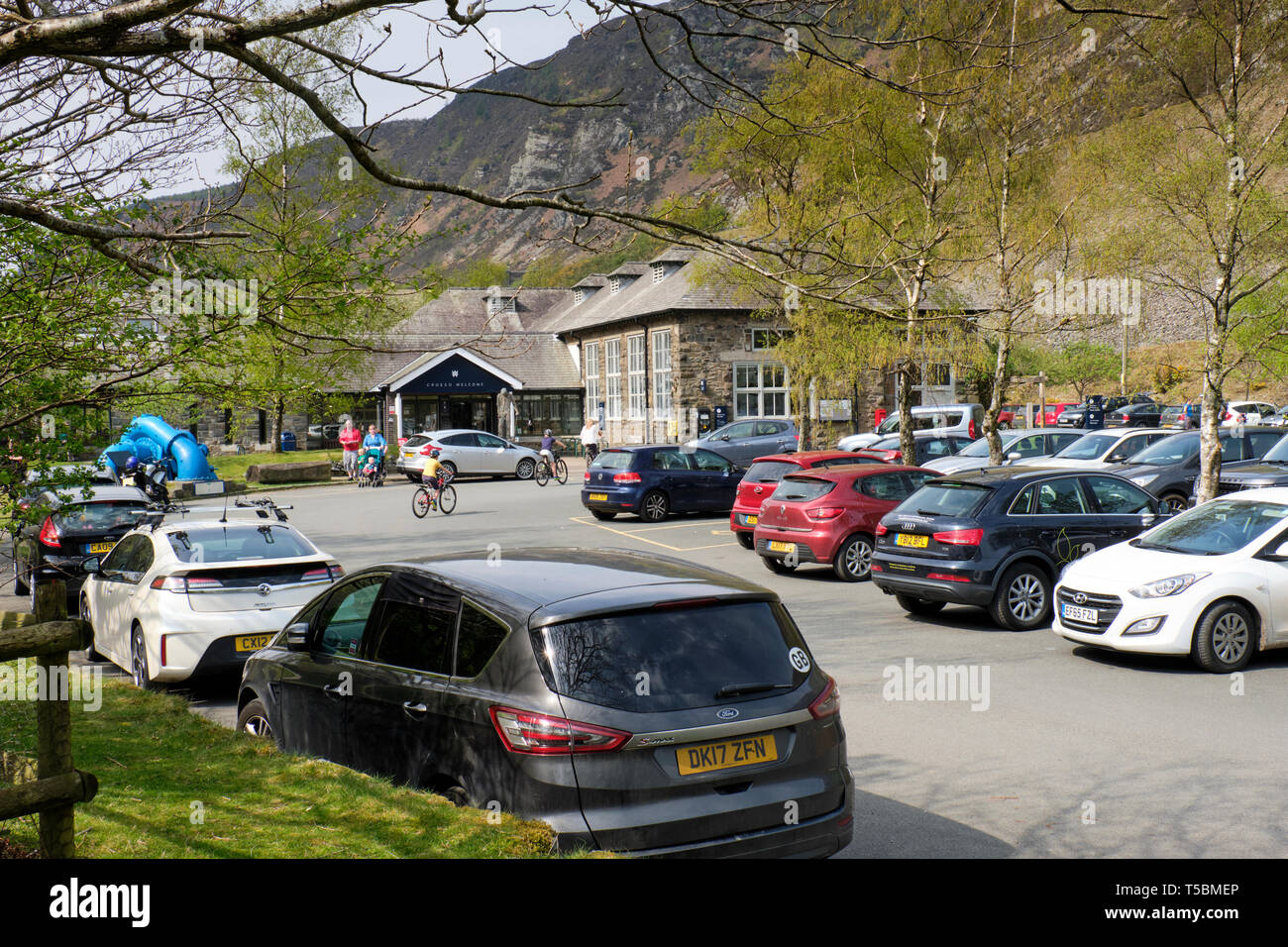 Elan Valley Visitor Center a Elan Valley, POWYS, GALLES Foto Stock