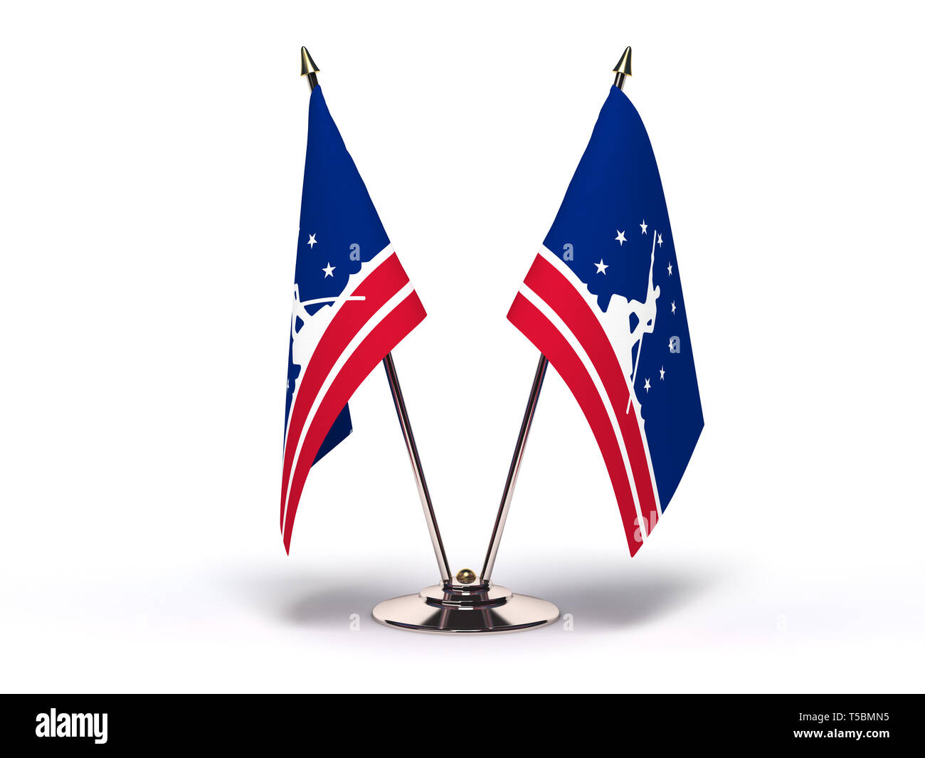 Richmond Virginia bandiera (flag isolato con percorso di clipping) Foto Stock