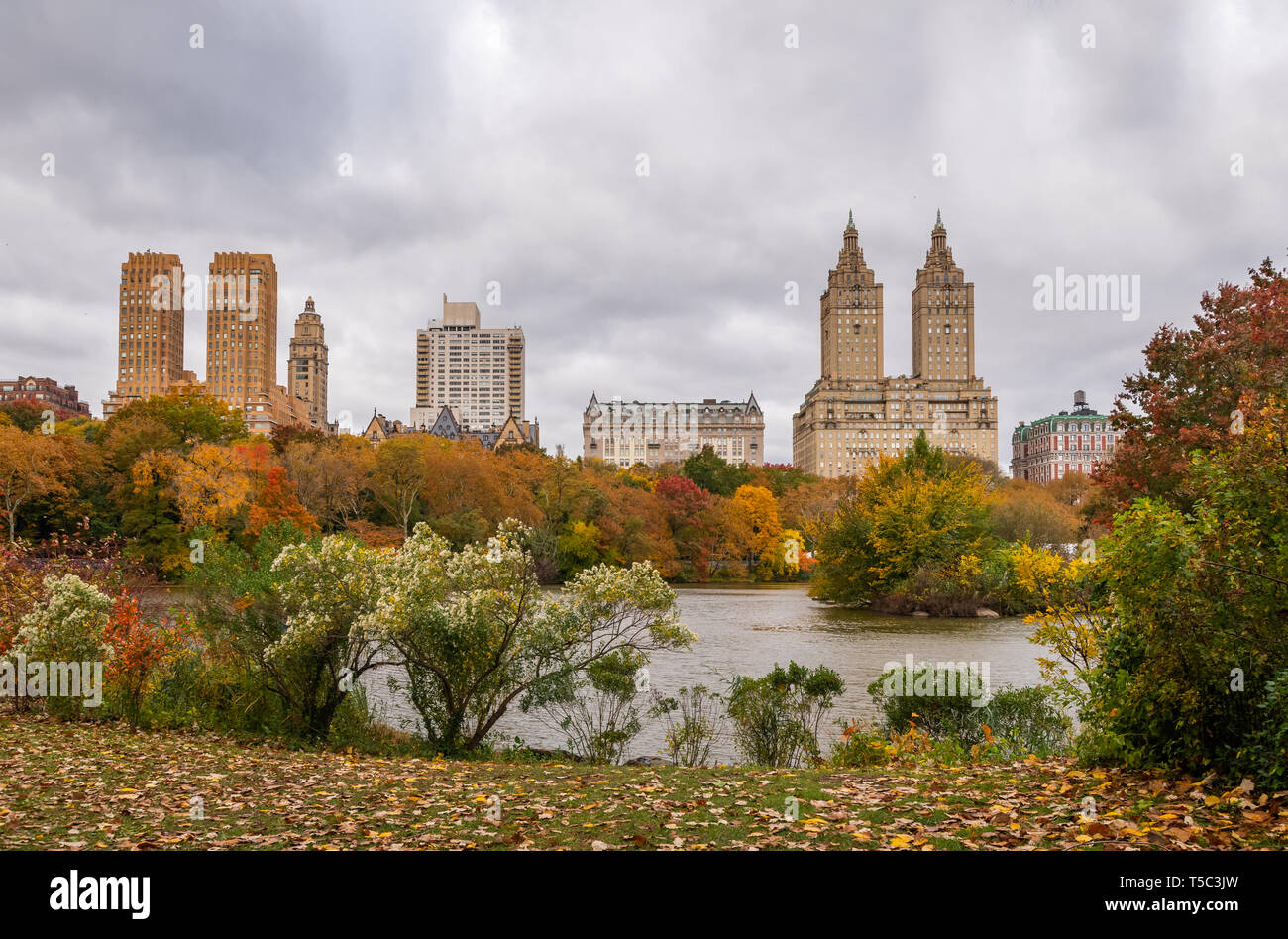 Vista della città di New York nel Novembre Foto Stock