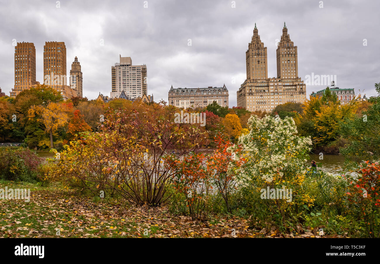 Vista della città di New York nel Novembre Foto Stock