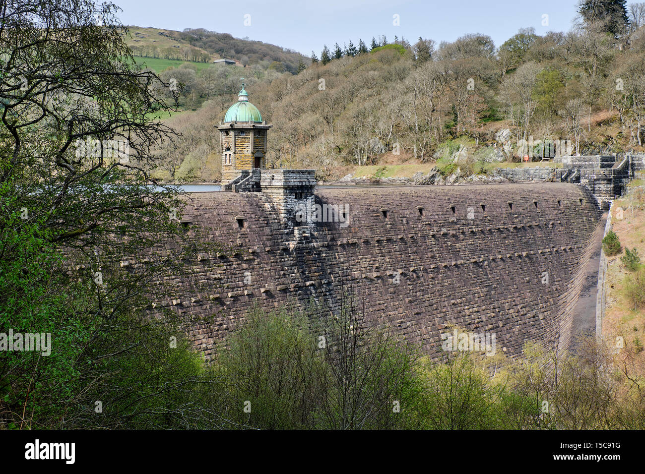 Pen y Garreg diga a Elan Valley, POWYS, GALLES Foto Stock