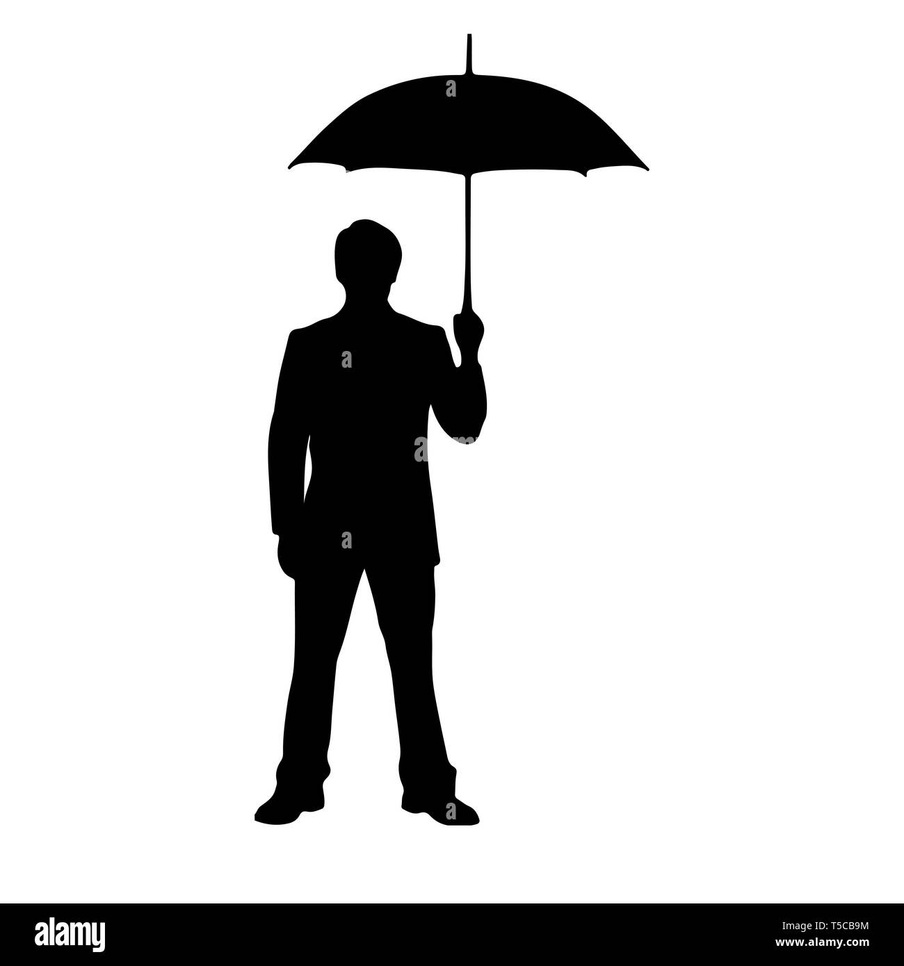 Sagoma uomo con ombrello Immagini Vettoriali Stock - Pagina 2 - Alamy