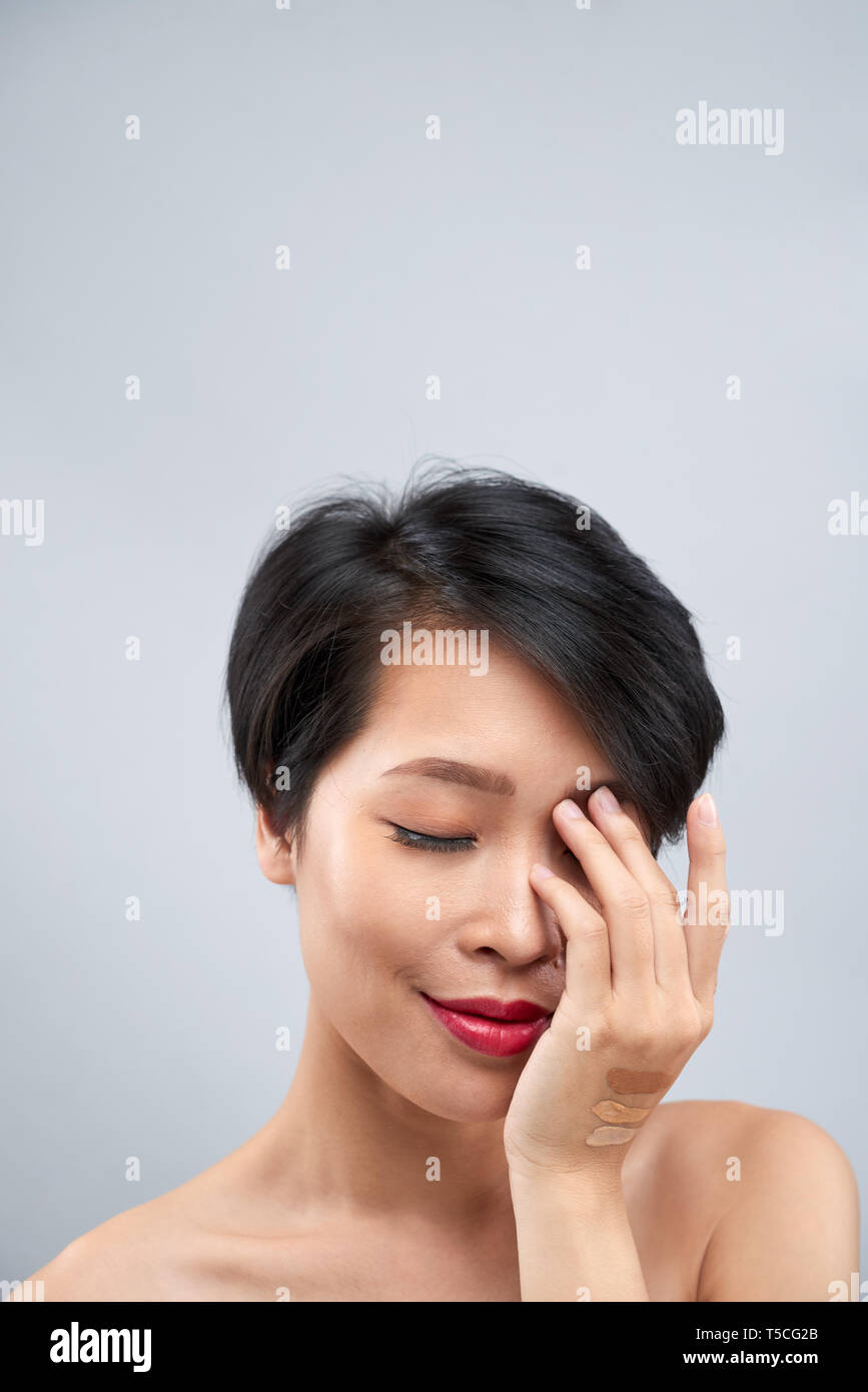 Cosmetici e concetto di bellezza Foto Stock