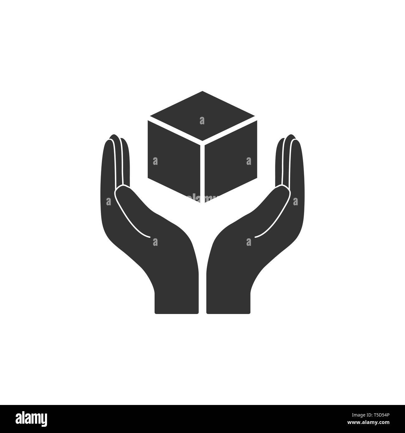 Illustrazione Vettoriale, design piatto. Maneggiare con cura Illustrazione Vettoriale