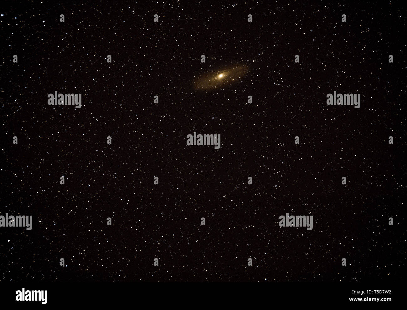 Deep Sky fotografia con andromeda e compagno M31 M32 M110 Foto Stock