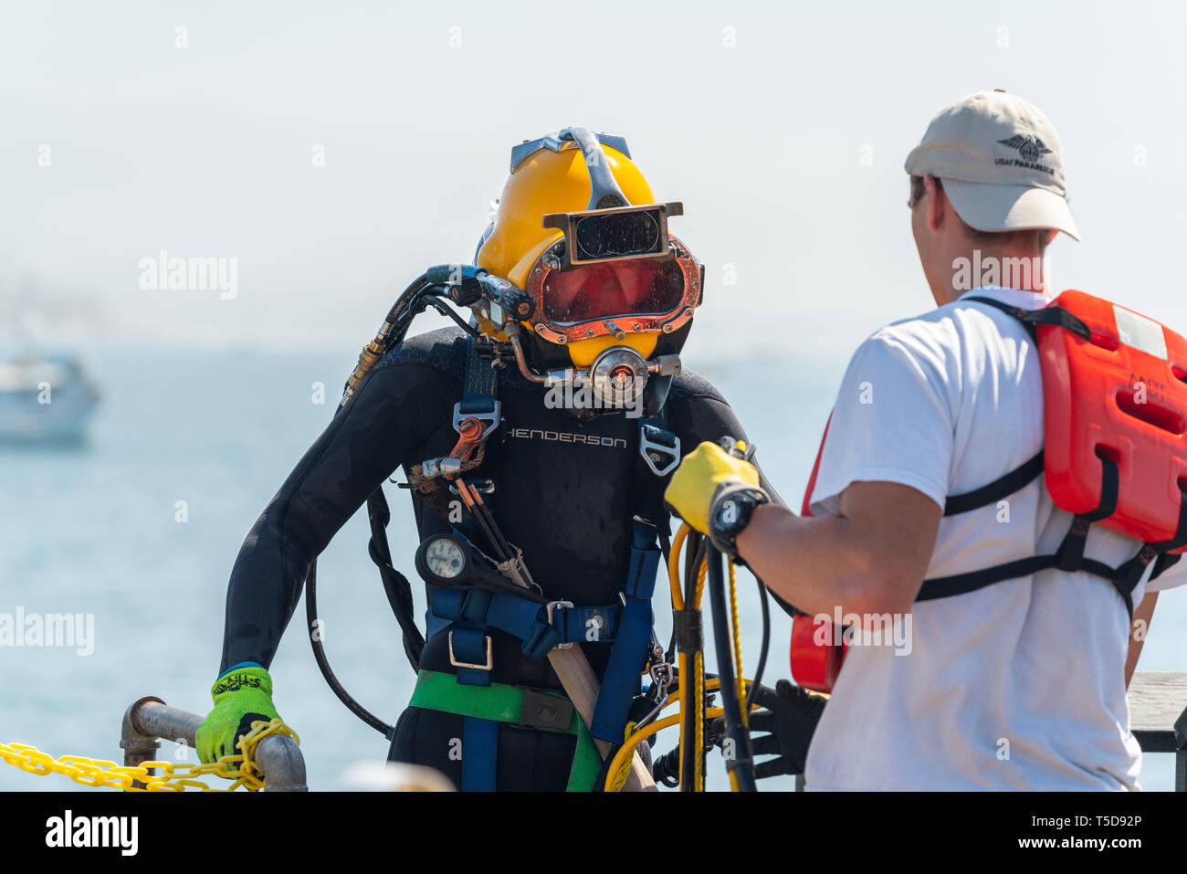 Scuba Diving Formazione, Santa Barbara, California, aprile, 22, 2019 Foto Stock