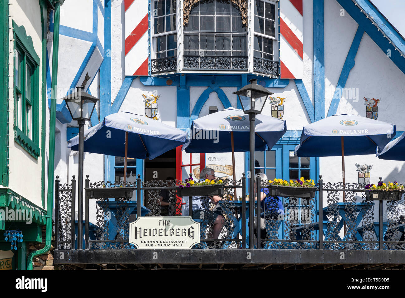 La Heidelberg ristorante tedesco, Helen, Georgia, Stati Uniti d'America. Foto Stock