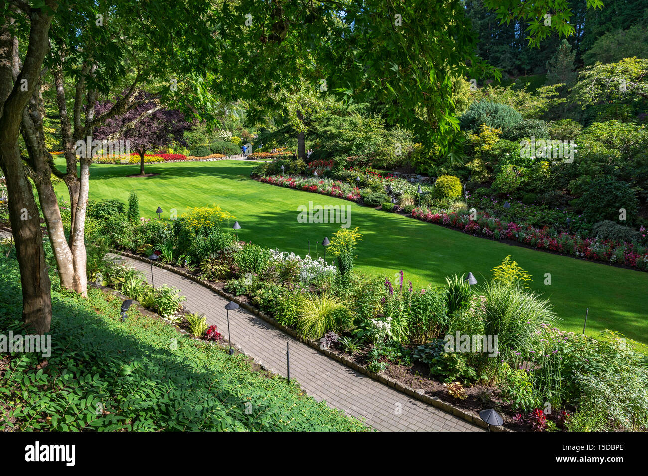 Canada, Brentwood Bay, Butchart Gardens, Sunken Garden Foto Stock
