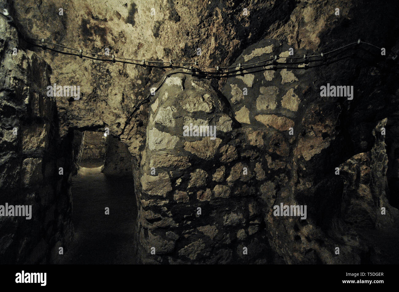 Ovaoren città sotterranea, Cappadocia, Turchia Foto Stock