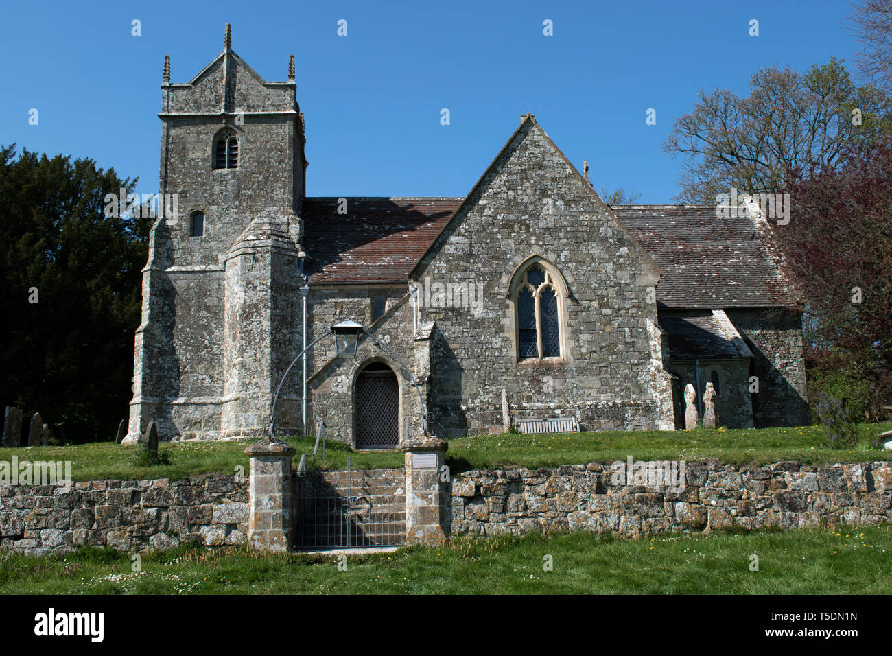 St Marys chiesa Alvediston, WILTSHIRE REGNO UNITO HOMER SYKES Foto Stock