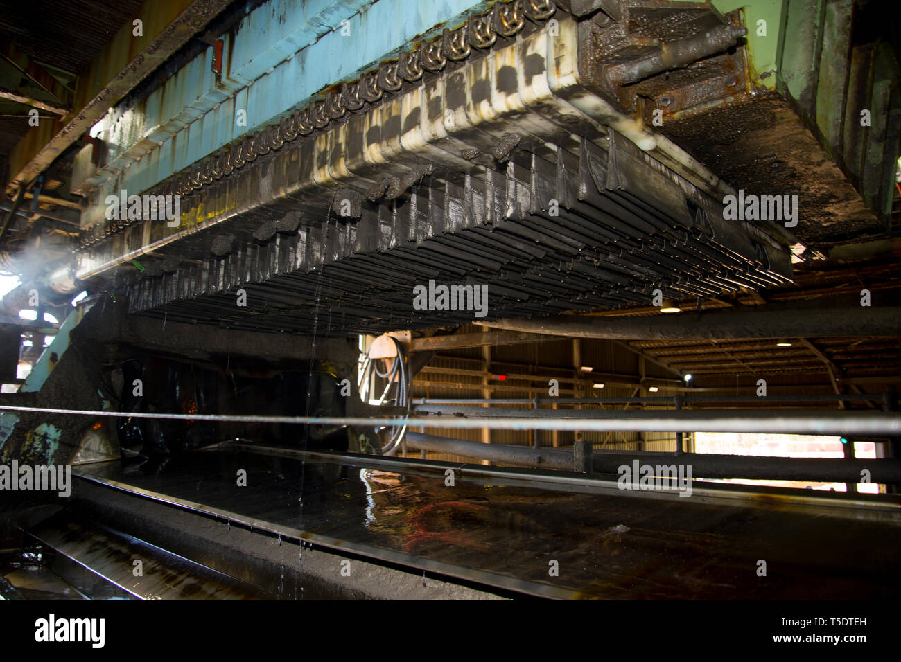 Celle di elettrolisi nel trattamento di minerali Foto Stock