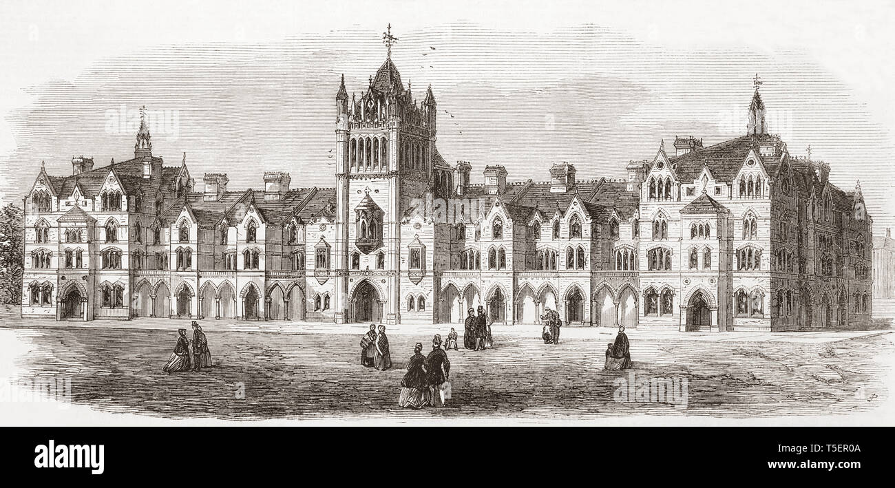 Colombia Mercato, Bethnal Green, Londra, Inghilterra, visto qui nel XIX secolo. Dal Illustrated London News, pubblicato 1865. Foto Stock